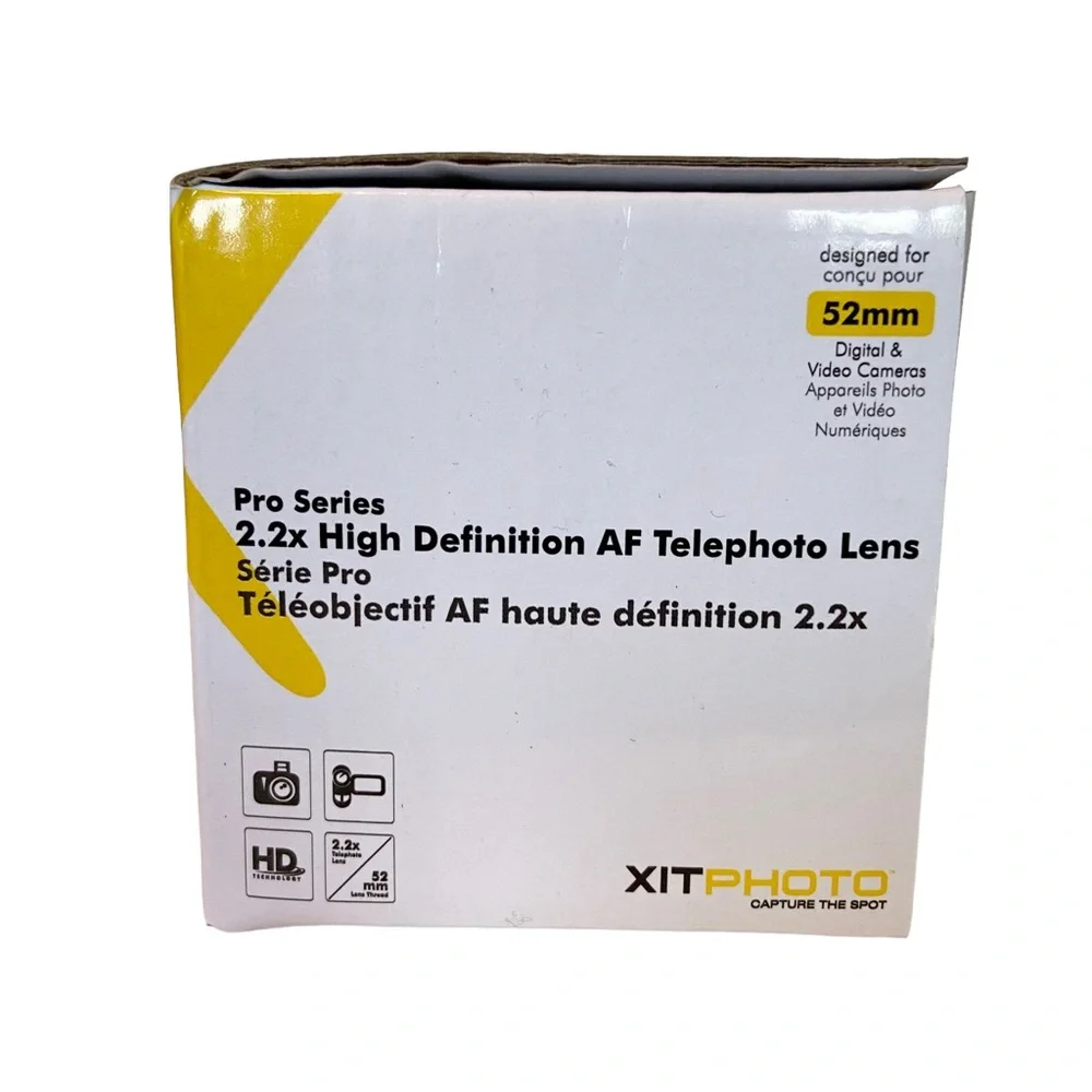 XIT PHOTO Pro Series 2.2x High Definition AF Telephoto Camera Lens 52mm